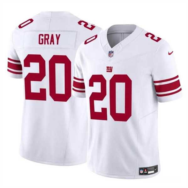 Men & Women & Youth New York Giants #20 Eric Gray White 2023 F.U.S.E. Vapor Untouchable Limited Football Stitched Jersey